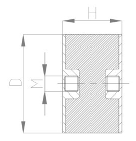JNDE型<a href='http://m.sainaide.com' target='_blank'><u>橡膠減震器</u></a>結構